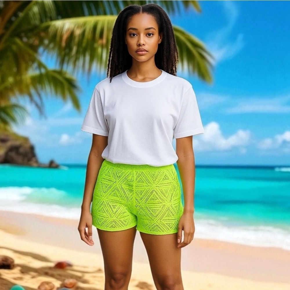 Del MAR Neon Women's Swim Shorts Bundle Set